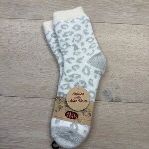 Women's White and Gray Socks